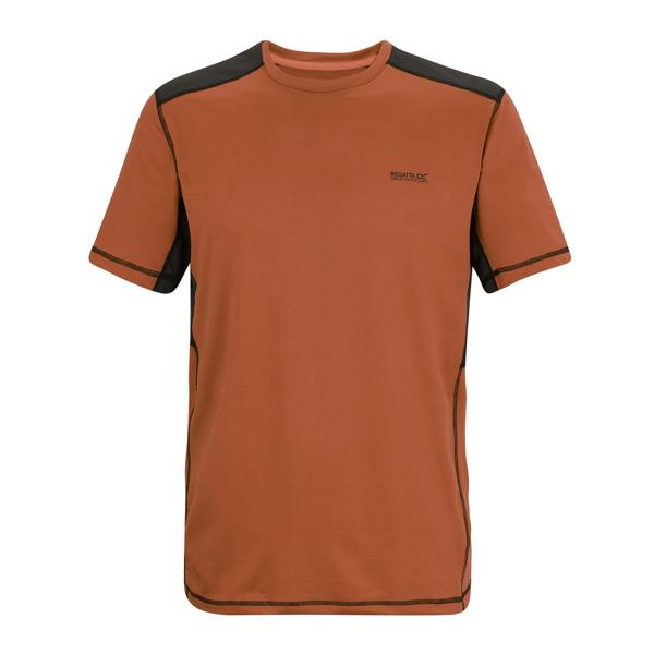 Regatta Mens Virda T-Shirt - Brick/Black - 