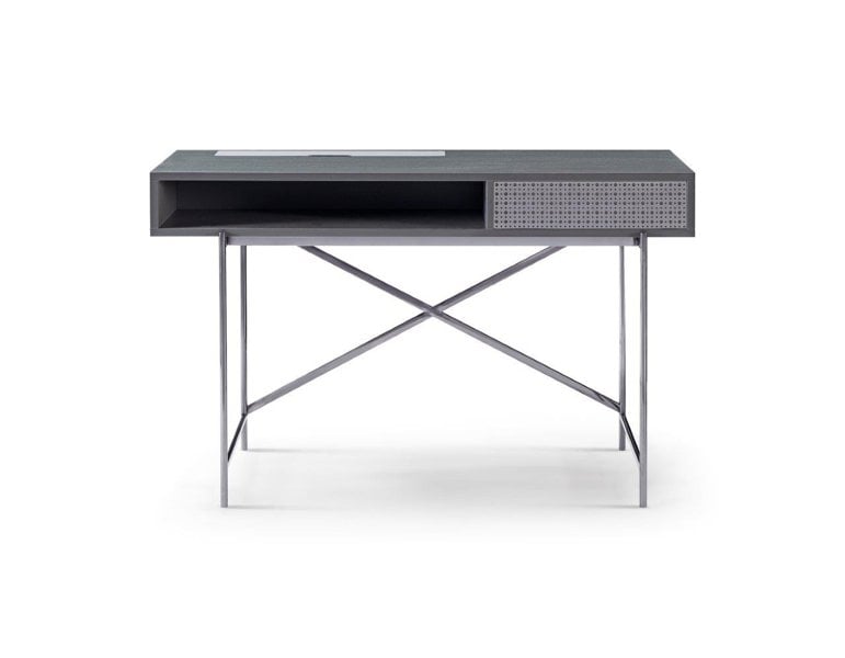 Grey Desk Dressing Table with Drawer by Gillmore