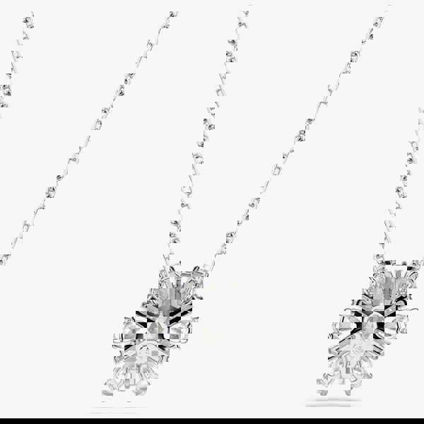 Swarovski Idyllia Rhodium Plated Crystal Snowflake Necklace 5691484