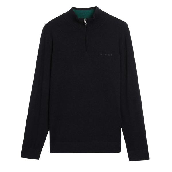 Ted Baker MMK FASHBEE LS Branded Merino Half Zip 7