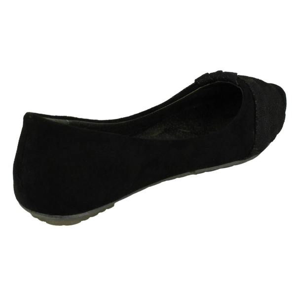 Spot On Ladies Spot On Casual Slip On Ballet Shoes
