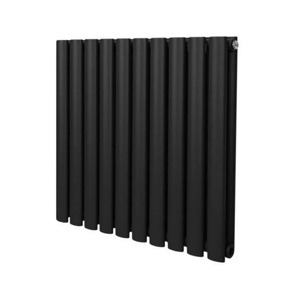 Monstershop Oval Column Radiator – 600mm x 600mm - Black
