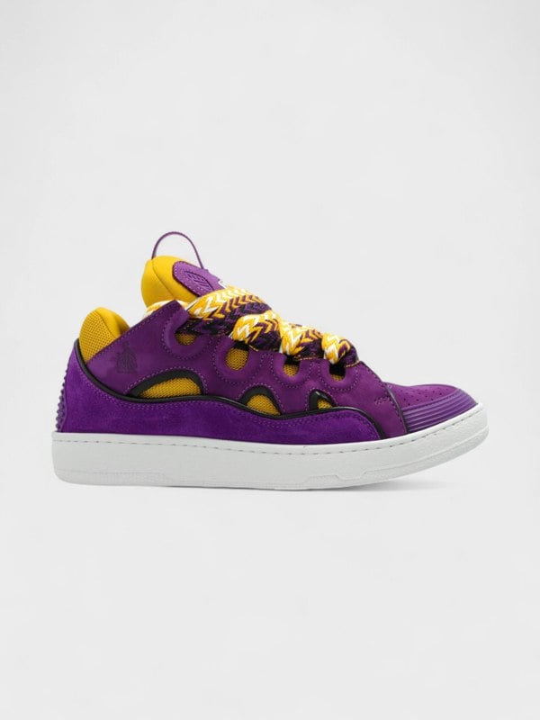 Lanvin Curb Sneakers Purple Yellow