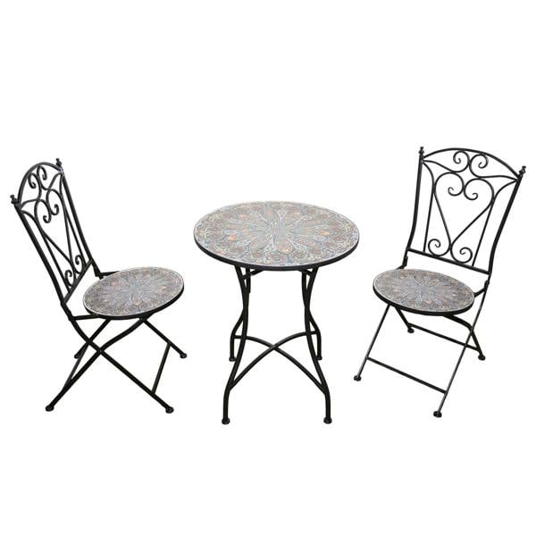 60cm Cairo Mosaic Bistro Set image 1