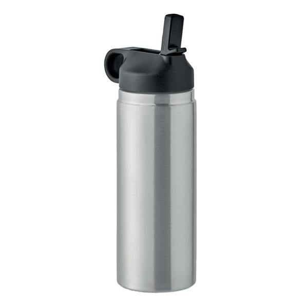 MidOcean Ivalo Double Wall 500ml Water Bottle - Matt Silver - 
