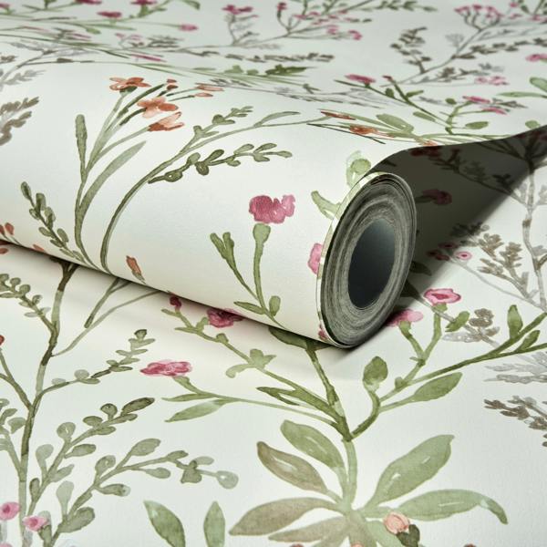 Grandeco Boutique Spring Leaf PVC-free Eco Wallpaper, Neutral