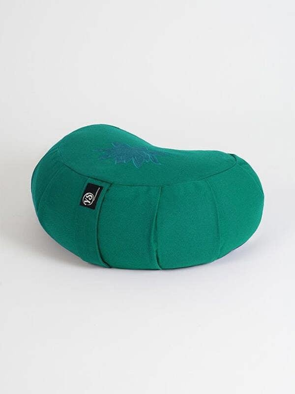 Yoga Studio Crescent Lotus Organic Zafu Buckwheat Cushion