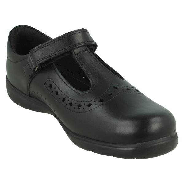Start-rite Girls Start-Rite Diamond And Star Cut-Out T-Bar School Shoes Hope