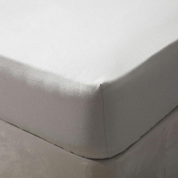 Belledorm Brushed Cotton Fitted Sheet - Grey - 