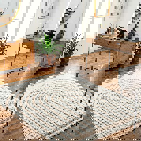 Livabliss Birmingham-Global Black Blue Grey Plush Soft Pile Rug