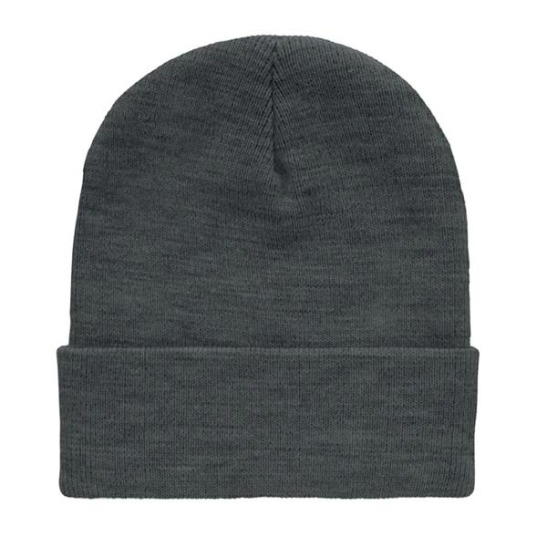 MidOcean Unisex Adult Polo RPET Cuffed Beanie - White/Black - 