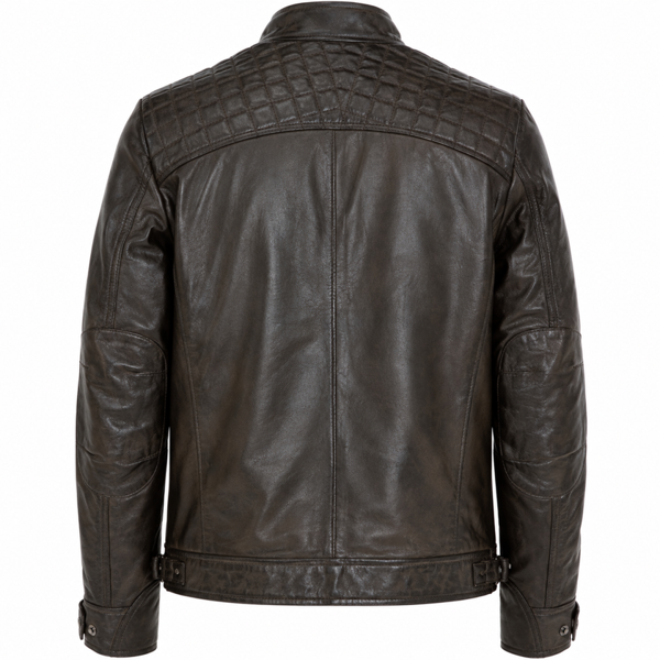 Ashwood 'Bronx' Leather Biker Jacket: 2101