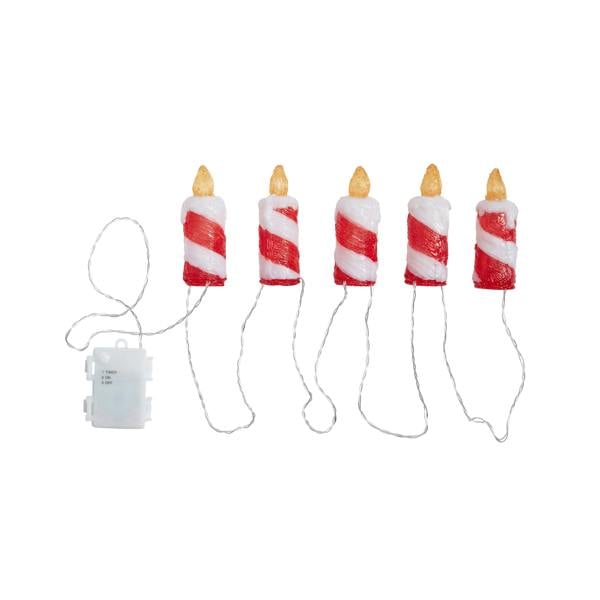 InLit Ice Flickering Candles Set of 5