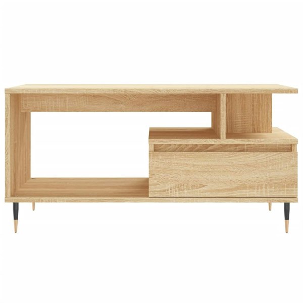 Berkfield Coffee Table Sonoma Oak 90x49x45 cm Engineered Wood