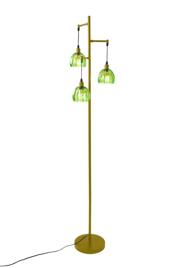 Living and Home 3-Light Floor Lamp with Foot Switch