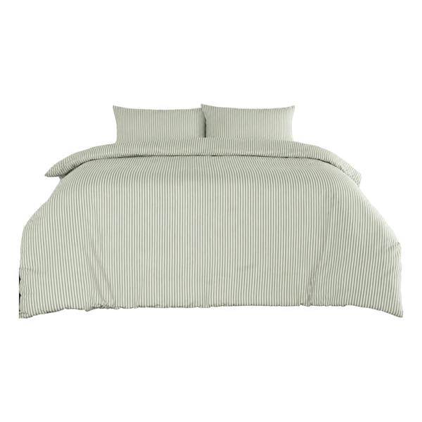 Martex Studio Edition Green Pinstripe Duvet Cover Set