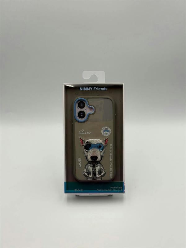 Nimmy Friends Nimmy Cool & Cute 2.0 Terrier Dog Case with MagSafe for iPhone 17 6.3" Grey Blue - N-KMLL-IP17-019-A