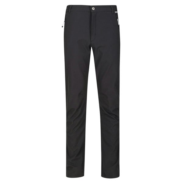 Regatta Great Outdoors Mens Adventure Tech Geo II Wind Resistant Short Leg Softshell Trousers - Ash