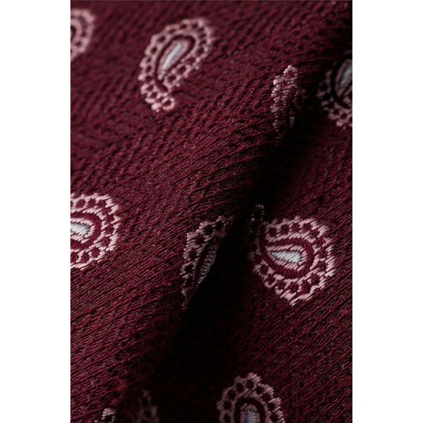 Ted Baker Burgundy Pine Paisley Boucle Tie