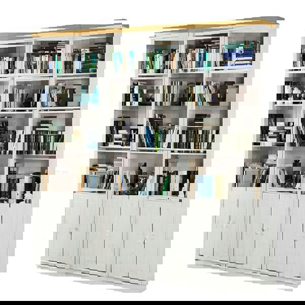 Dorel Home Anita Wall Unit B in white honey