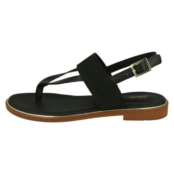 Clarks Ladies Clarks Stylish Toe Post Sandals Ellis Opal