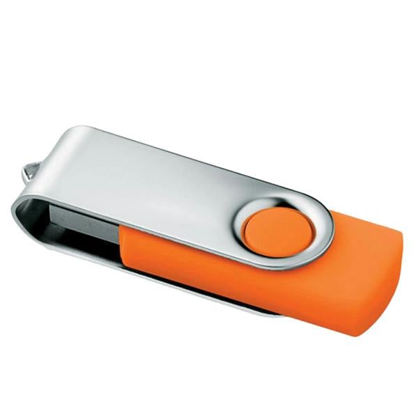 MidOcean Techmate 8GB USB Flash Drive - Orange - 