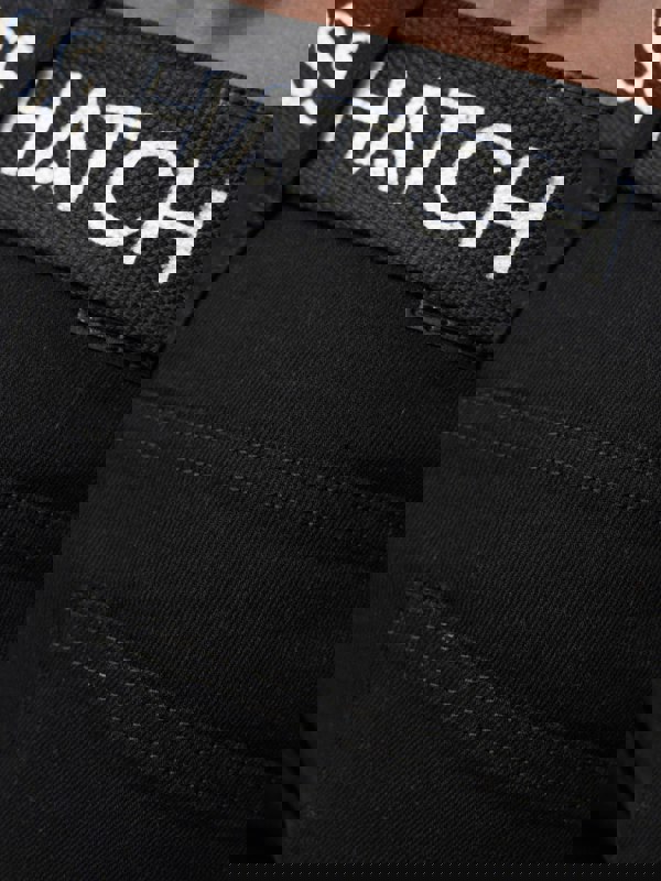 Crosshatch Princed Denim Jeans Solid Black