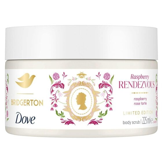 Dove Bridgerton Body Scrub Raspberry Rendezvous Exfoliator Scrub 225ml
