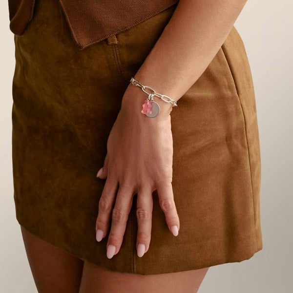 THOMAS SABO Charm Club Connect Silver Pink Haribo Bear Charm CC1275-017-9