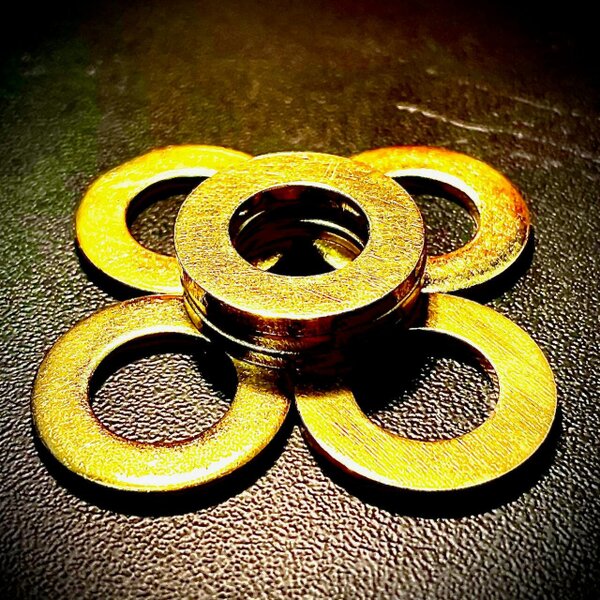 Fixaball Metric Washers Brass Flat Form A DIN125A M2.5 - M16