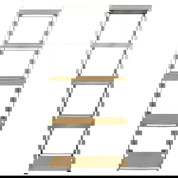 Monster Racking 4 x Galwix Galvanised Steel Shelves, 90cm Wide