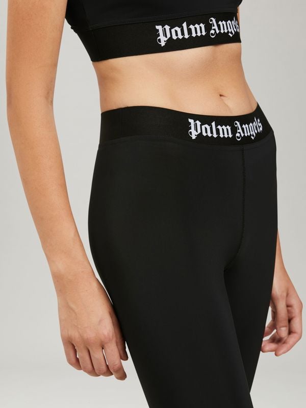 Palm Angels Classic Logo Leggings - Black