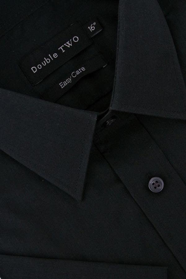 Black Classic Easy Care Short Sleeve Shirt