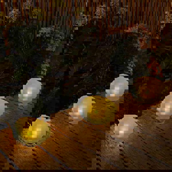 Leaper Solar-Powered Waterproof Cobblestone-Shaped Lawn Light