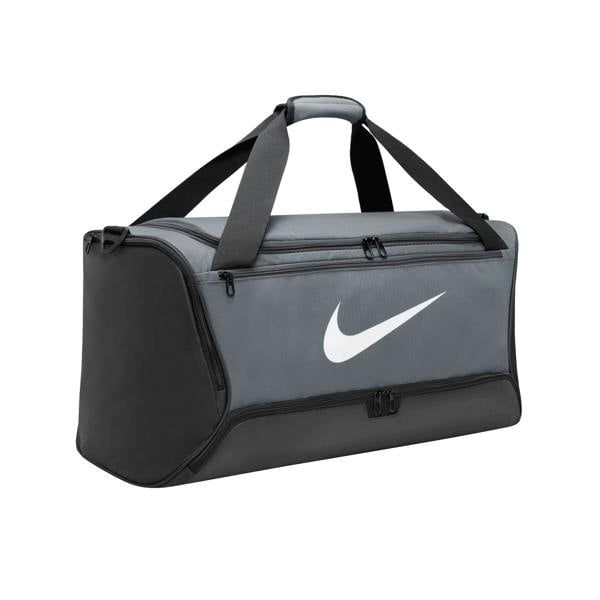 Nike Brasilia Swoosh Training 60L Duffle Bag - Iron Grey/Black/White - 