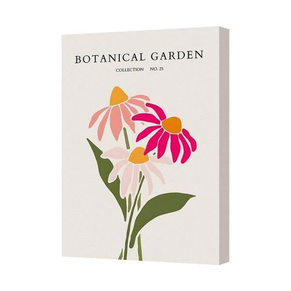 Benjamin Tate Design Botanical Garden Flower Canvas Print Wall Art Decor