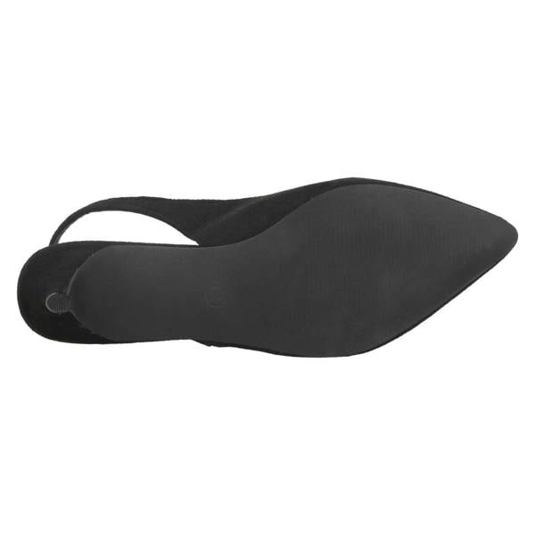 Spot On Ladies Spot On Mid Heel Slingback Court Shoes