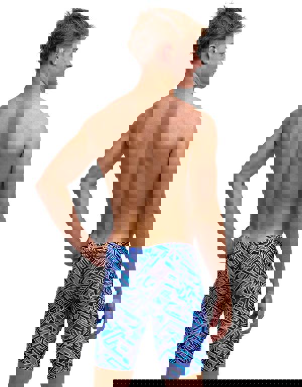 Funky Trunks Boys Blue Bits Swim Training Jammer - Blue