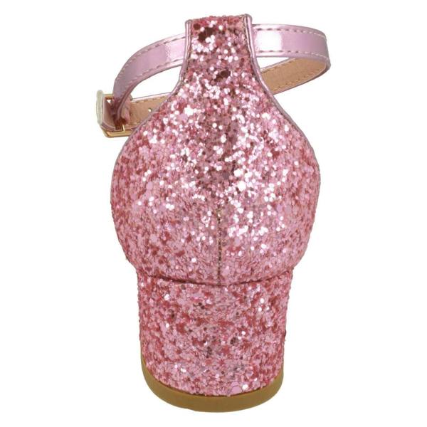 Spot On Girls Spot On Mid Heel Glitter Sandals H1107