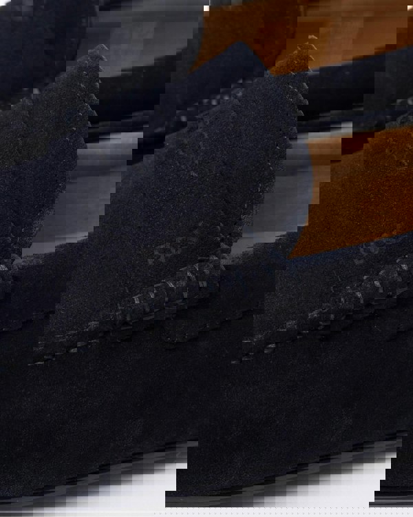 BOSS Orange Noel Mens Suede Driving Moccasins - Dark Blue 401