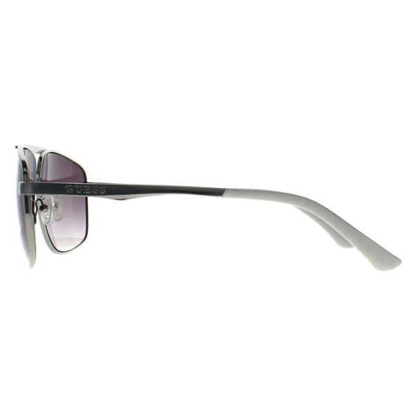 Guess Sunglasses GO00063 10B Shiny Light Nickeltin Grey Gradient