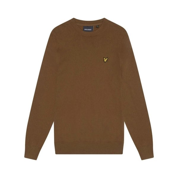 Lyle & Scott Mens Cotton Merino Crew Neck Jumper - Wild Nettle