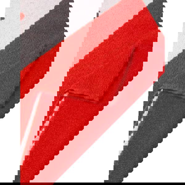 Red and white Speedo logo towel, knit blanket style with folded corner and excellent absorption