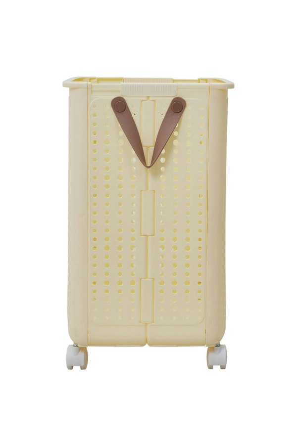 Living and Home Foldable Laundry Basket with Wheels
