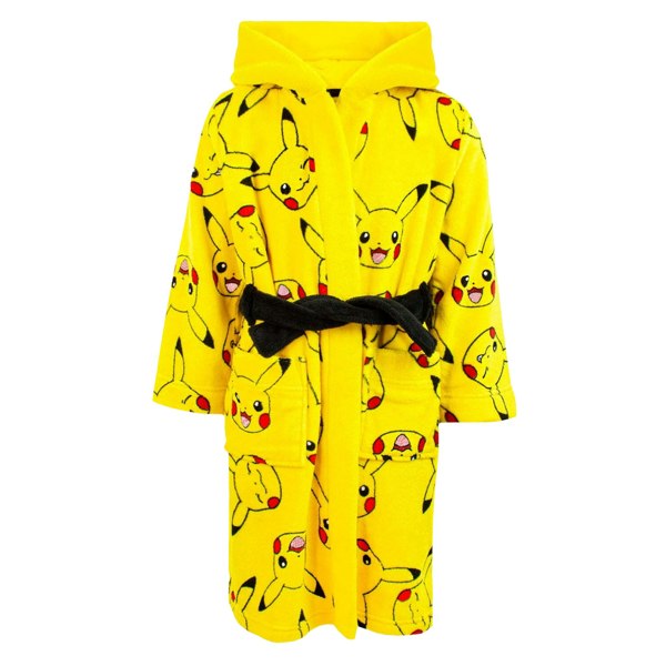 Pokemon Childrens/Kids Pikachu Robe - Yellow/Black/Red