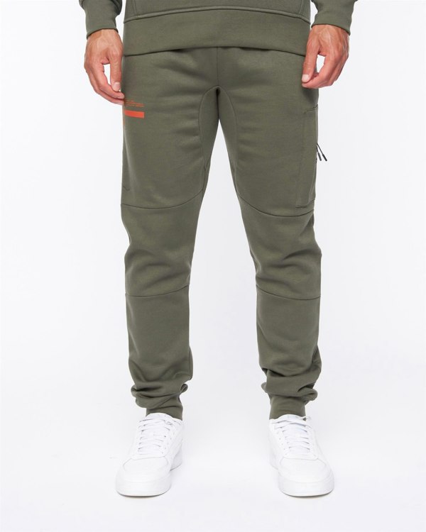 Duck and Cover Heningys Joggers - Dark Olive