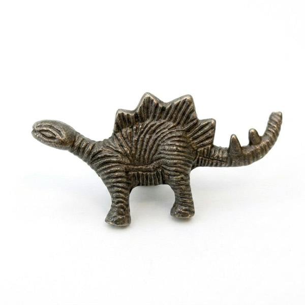 Antique Cast Iron Stegosaurus Cabinet Knob - 60mm