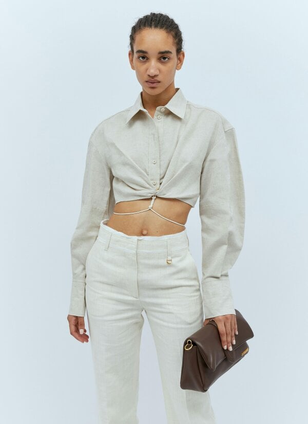 Jacquemus La Chemise Plidao Light Beige