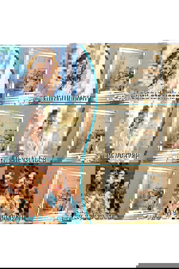 Living and Home Vanity Mirror with Lights,3 Lighting Modes,Touch Screen Control,Tabletop Cosmetic Mirror For Bedroom