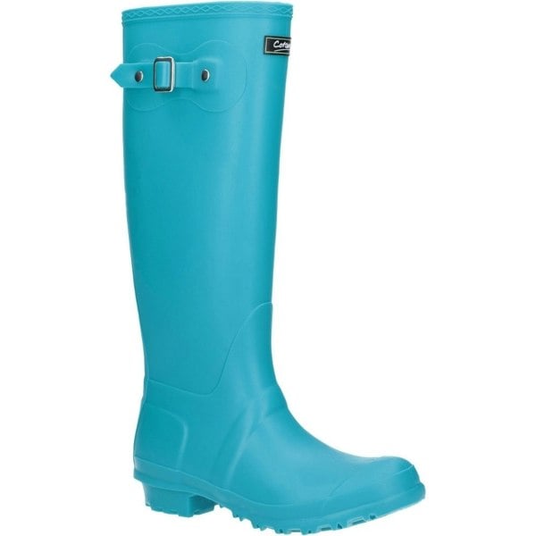 Cotswold Sandringham Buckle-Up Womens Wellington Boots - Turquoise